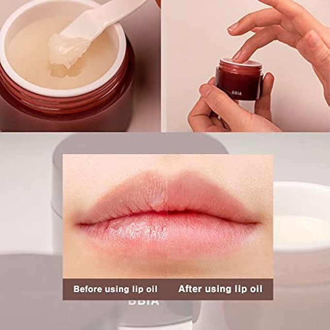 Bbia VEGAN SHEA BUTTER LIP OIL BALM 0.35 FL OZ - HYDRATING & NOURISHING LIP CARE, KOREAN LIP MOISTURIZER FOR DRY CRACKED CHAPPED LIPS, NATURAL GLOW FOR MEN AND WOMEN, KOREA MAKEUP - Image 4